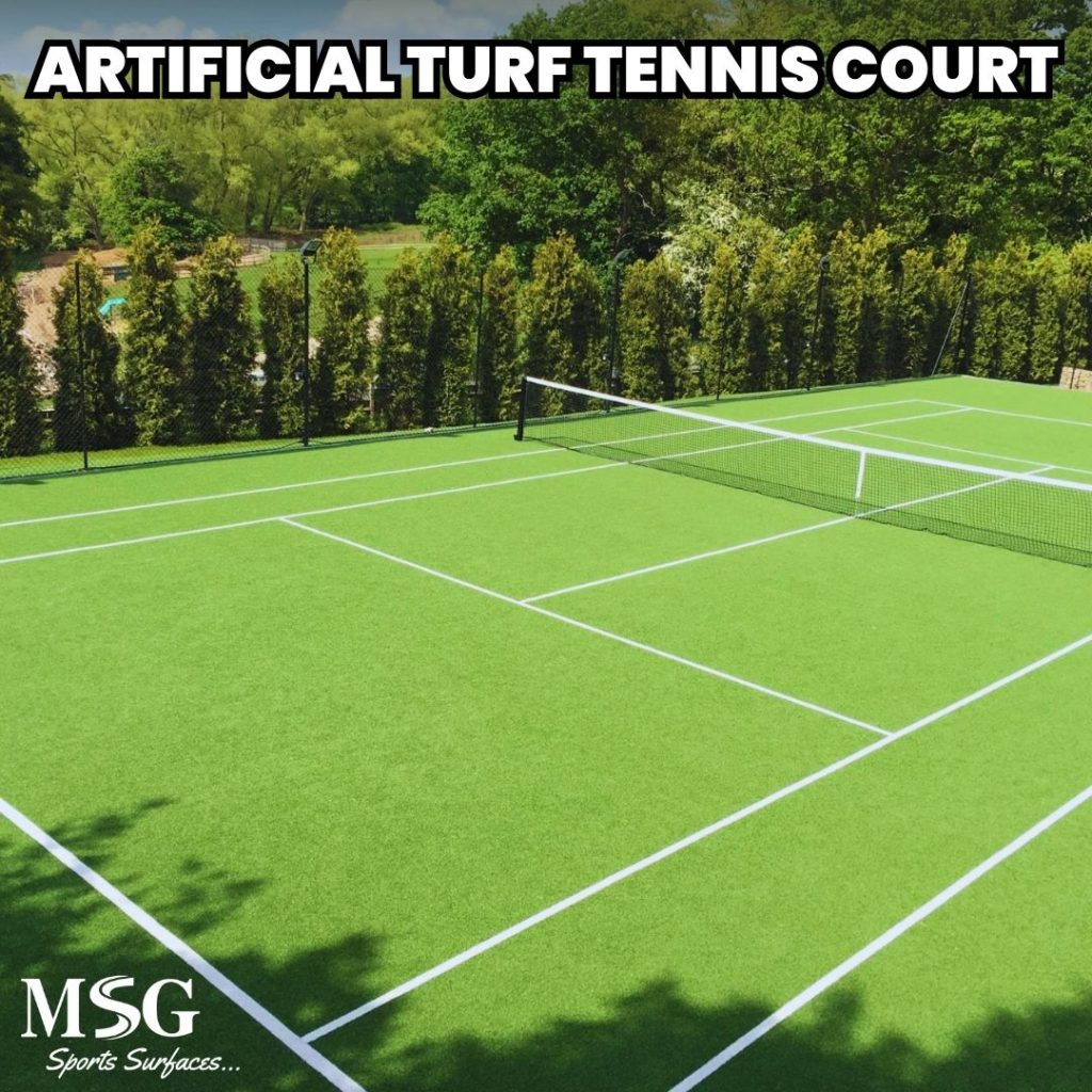 Artificial Turf Tennis Court